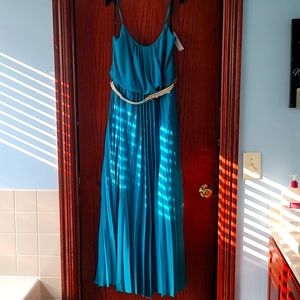 Bisou Bisou Long pleated Maxi Dress